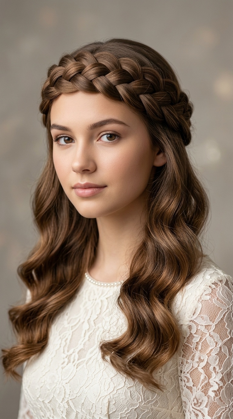 Braided Halo with Cascading Waves