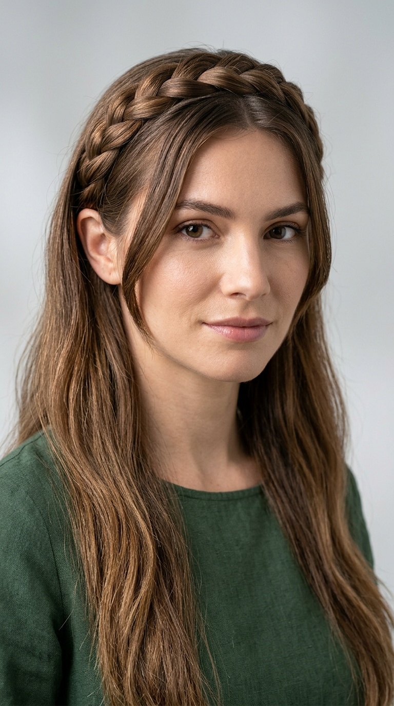 Braided Headband with Loose Lengths