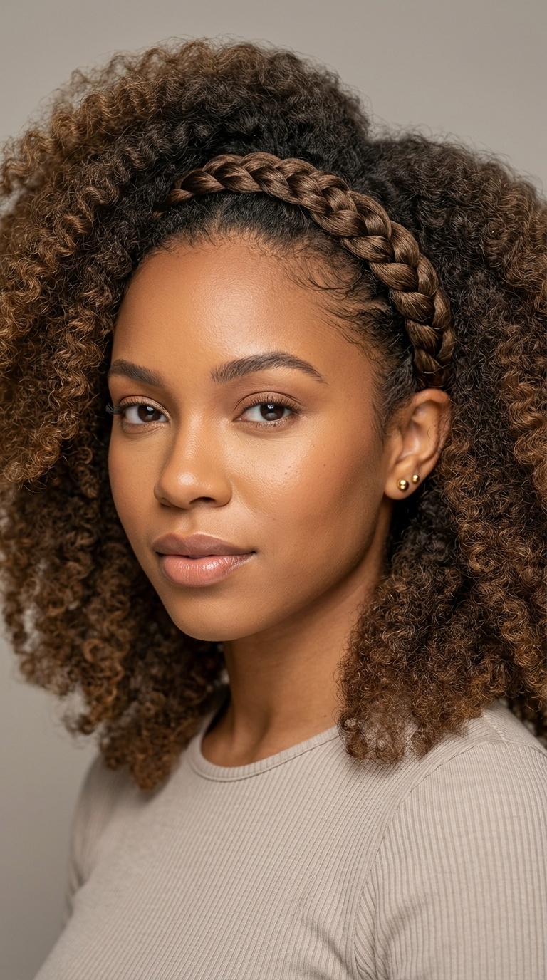 Braided Headband with Loose Volume