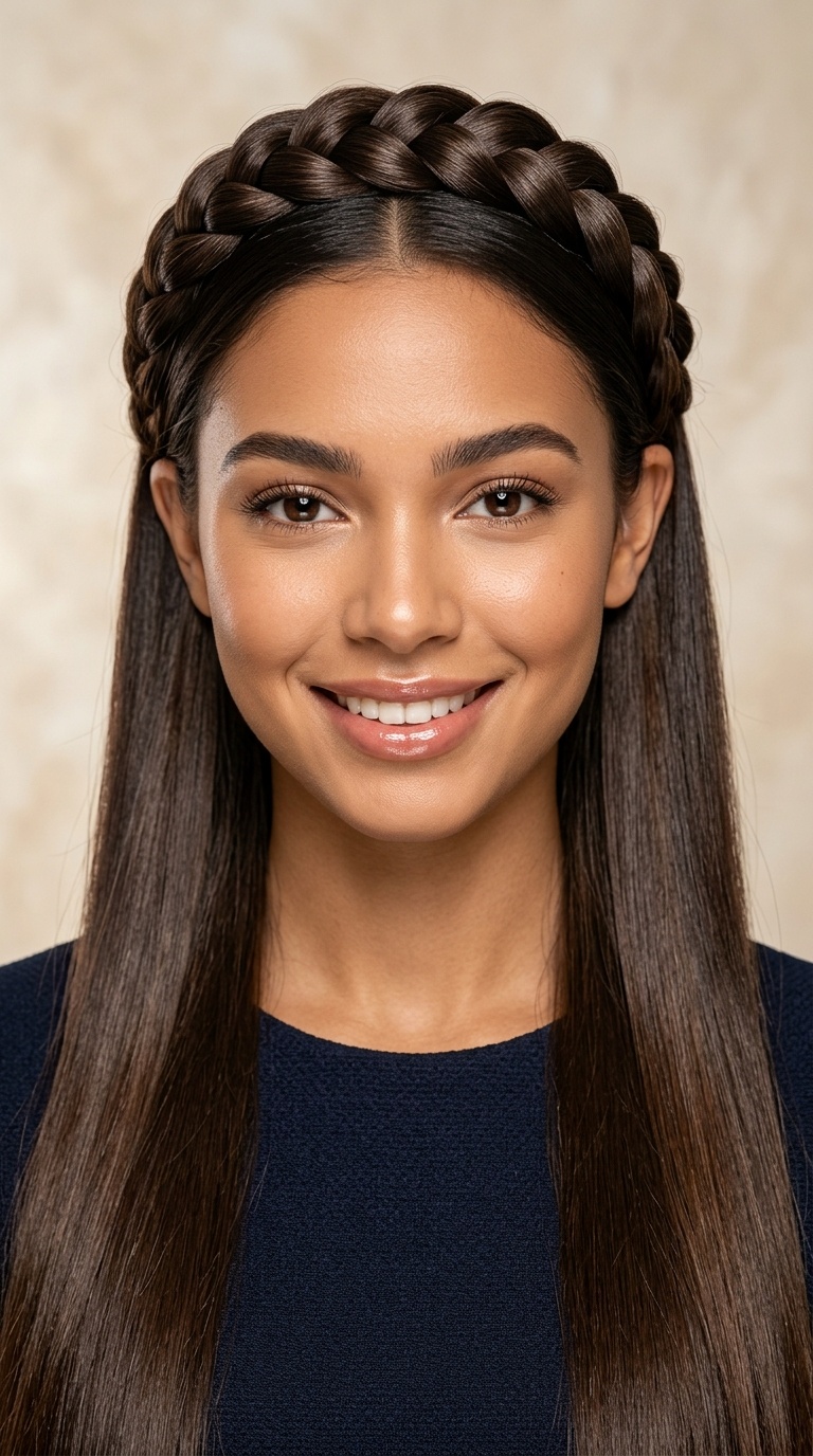 Braided Headband with Sleek Lengths