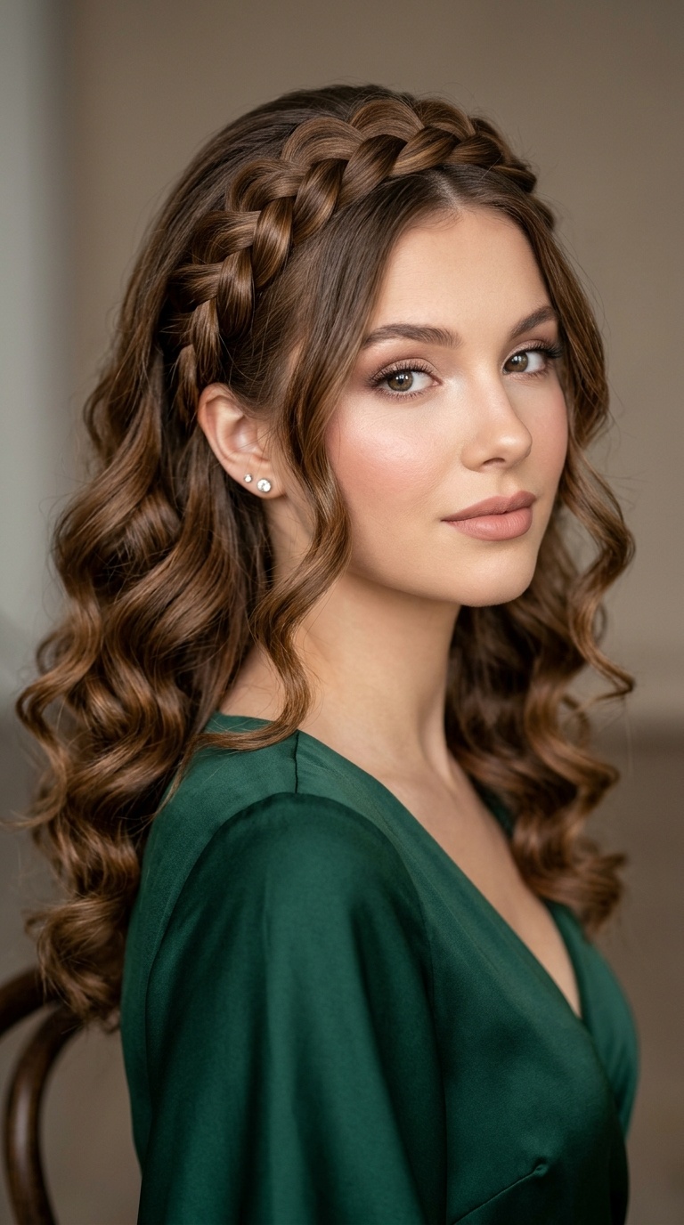 Braided Headband with Soft Spirals