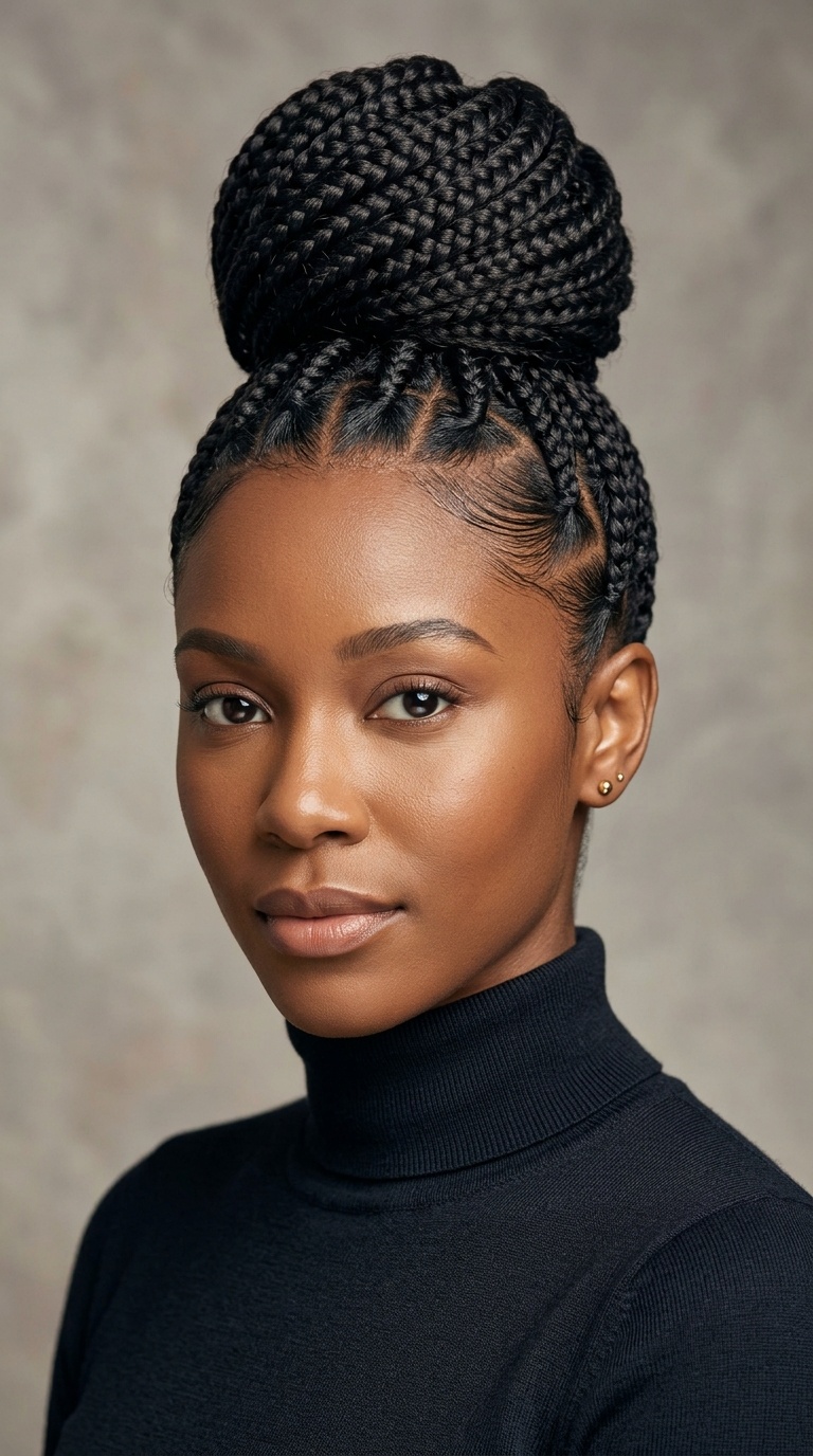 Braided High Bun