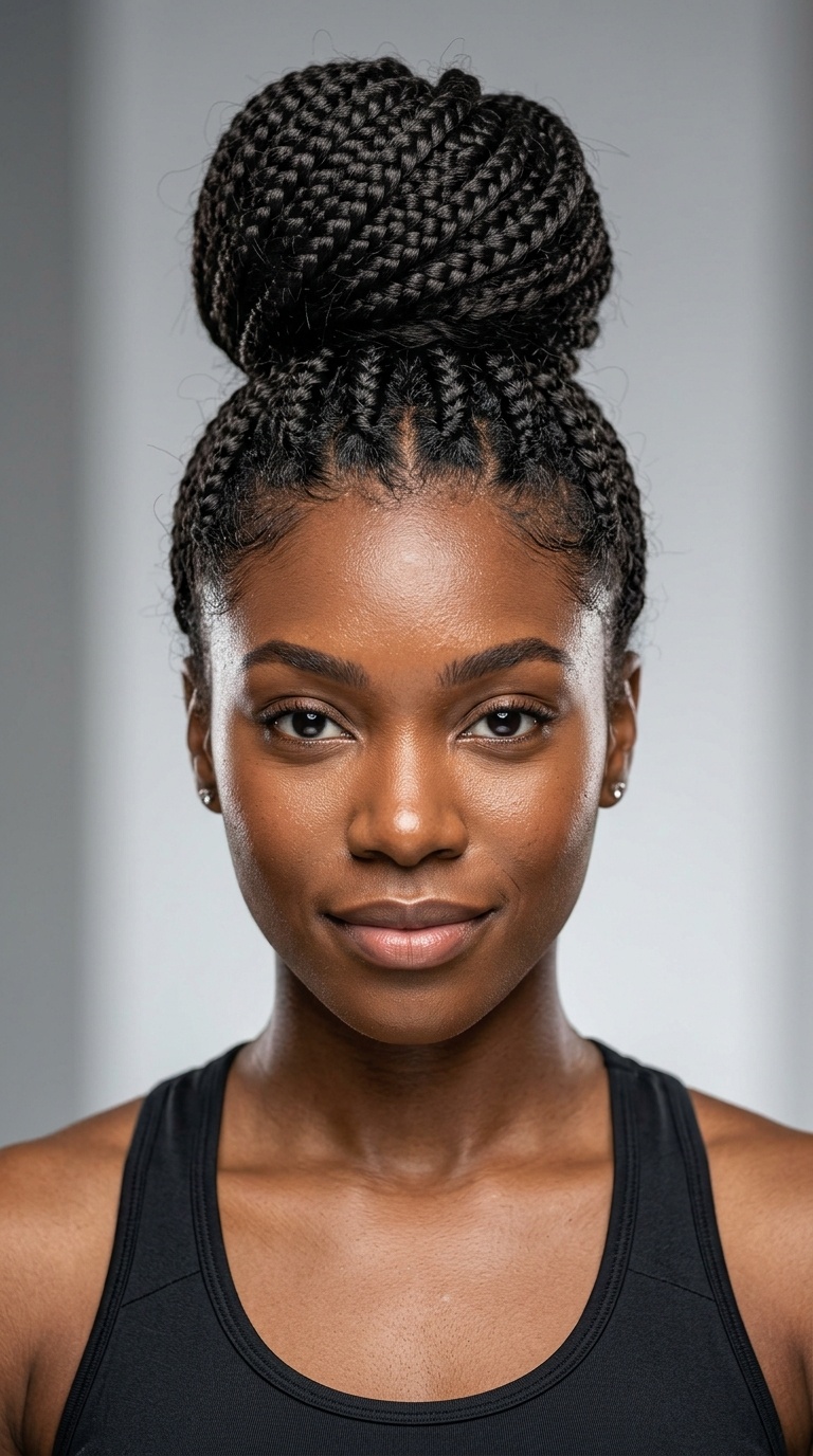 Braided High Bun