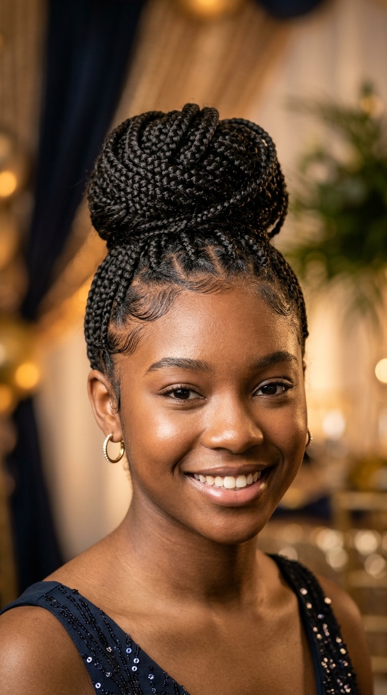 Braided High Bun