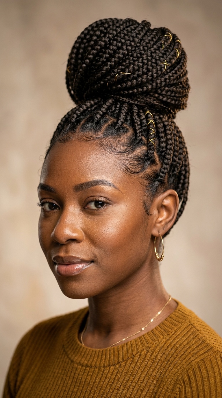 Braided High Bun