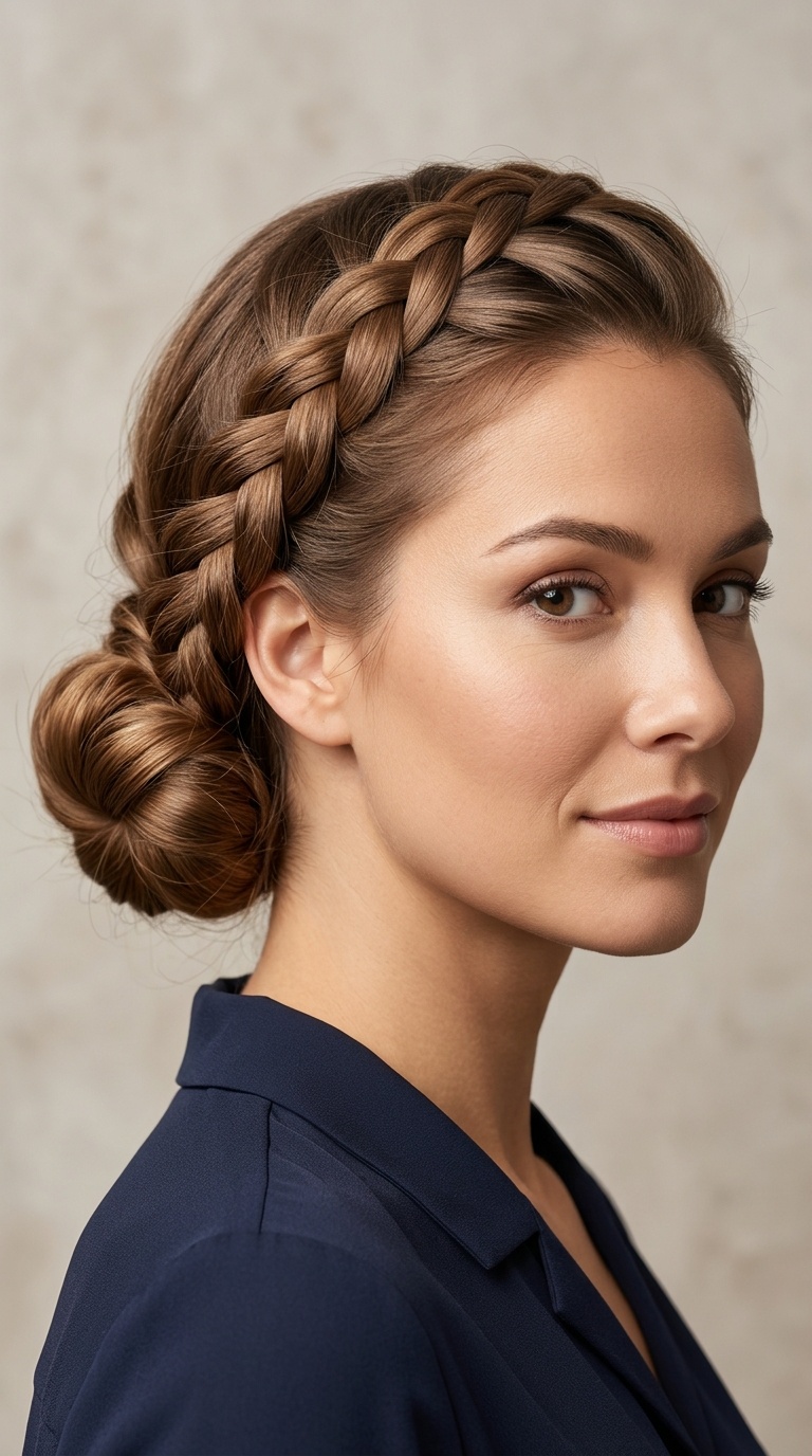 Braided Low Bun