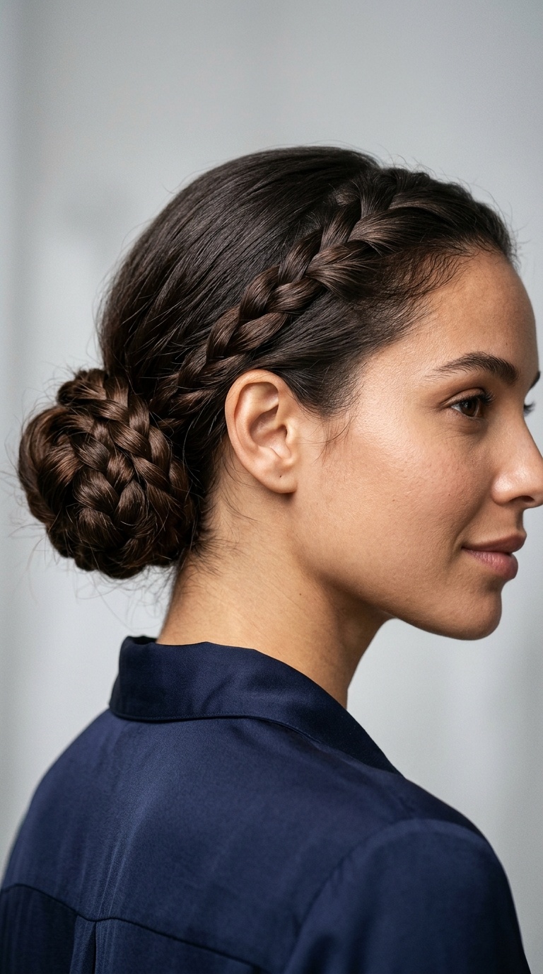 Braided Low Bun
