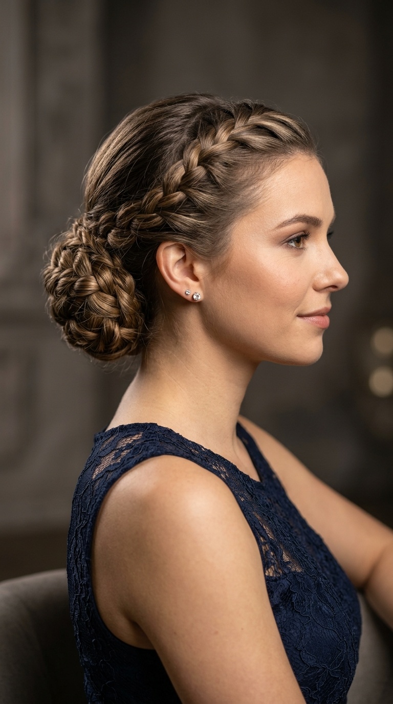 Braided Low Bun