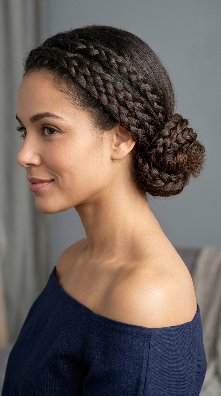 Braided Low Bun