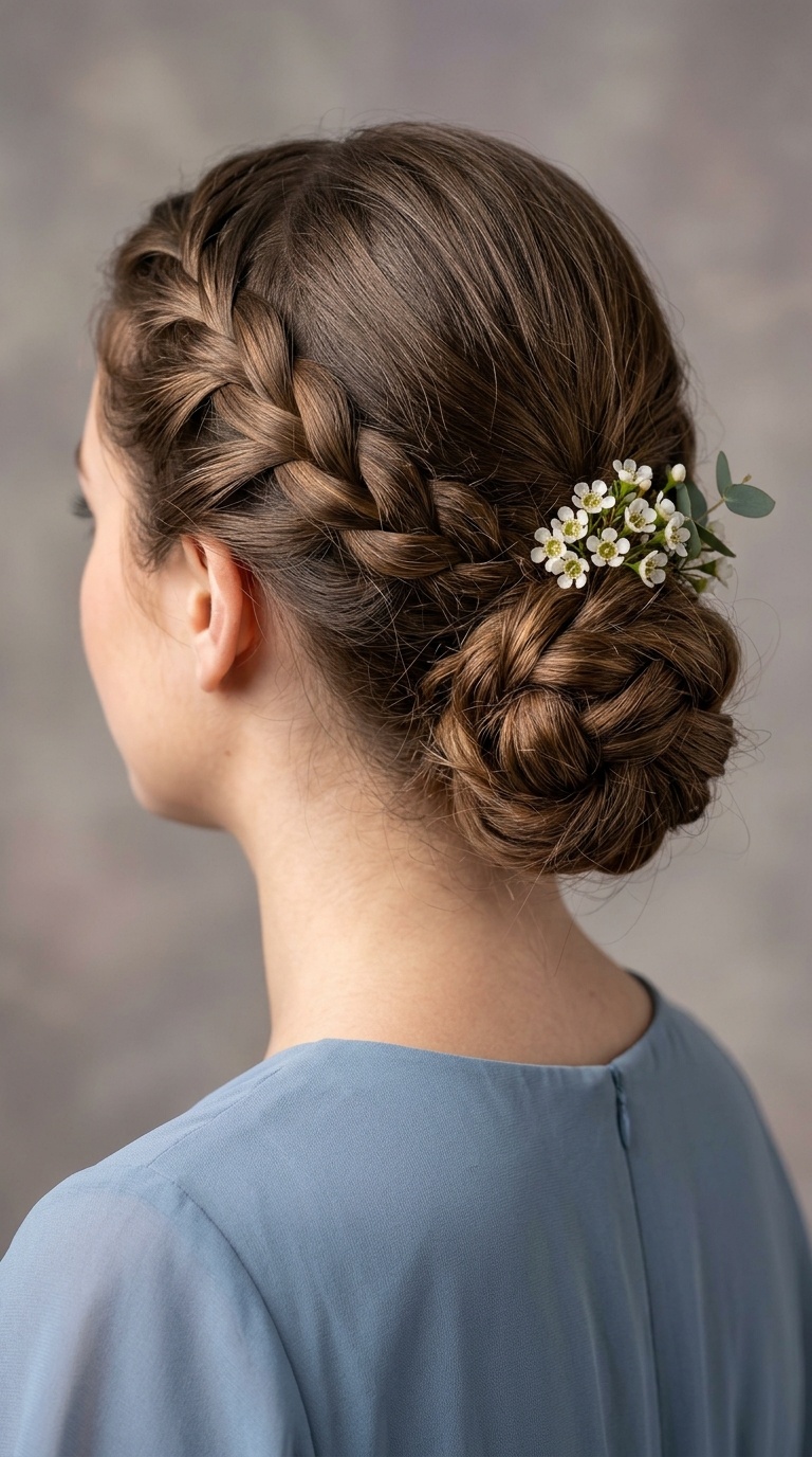 Braided Low Bun