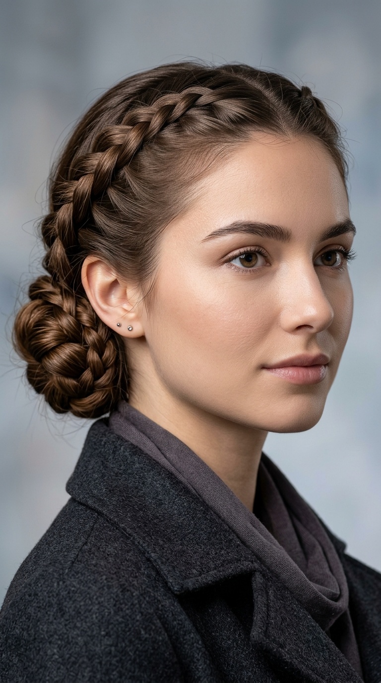 Braided Low Chignon