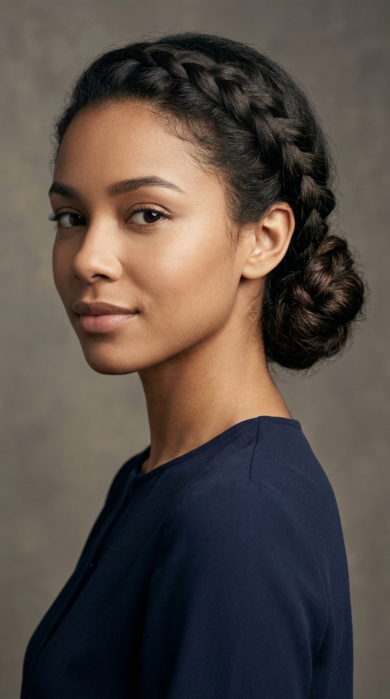 Braided Low Chignon