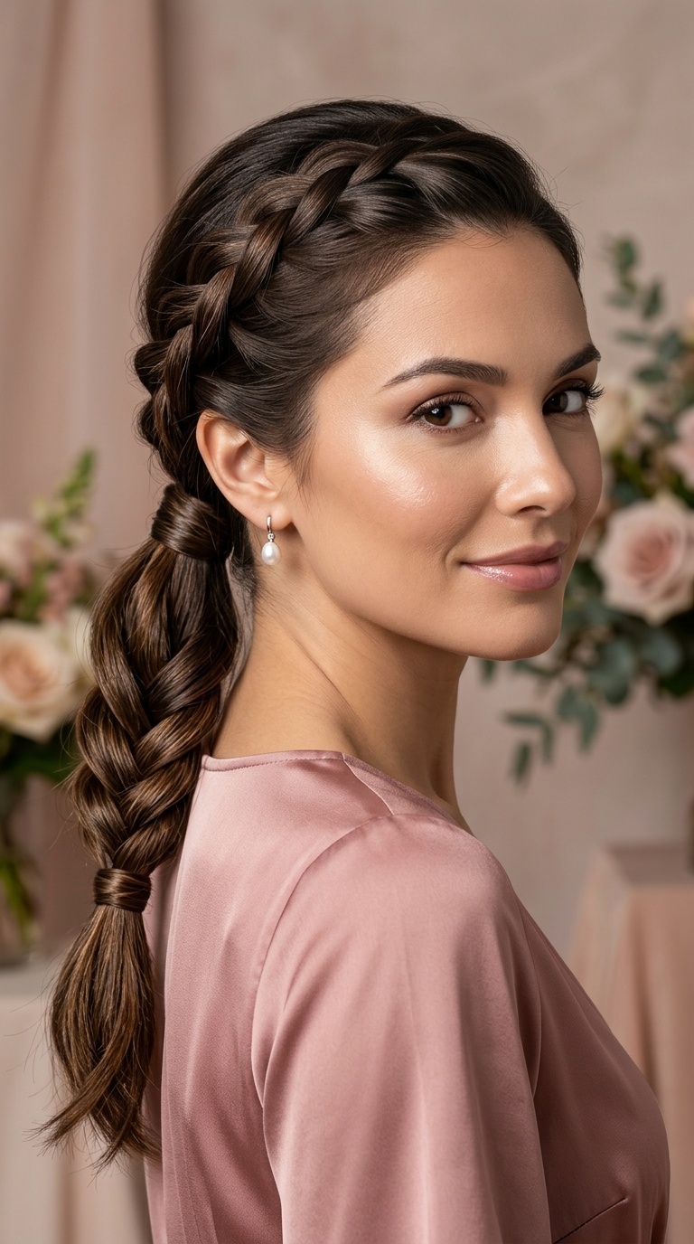 Braided Low Ponytail