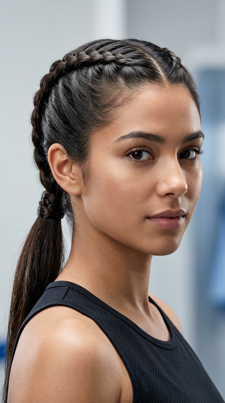 Braided Low Ponytail