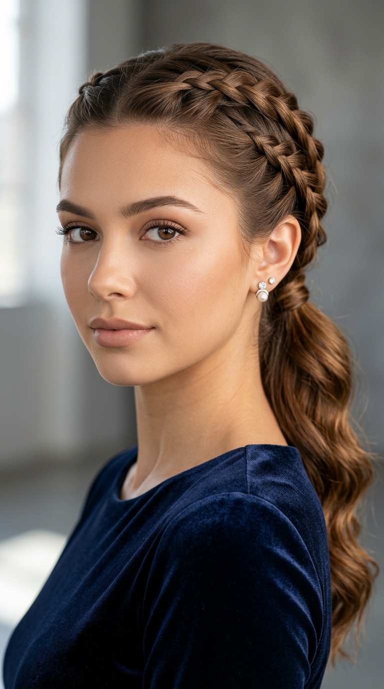 Braided Low Ponytail