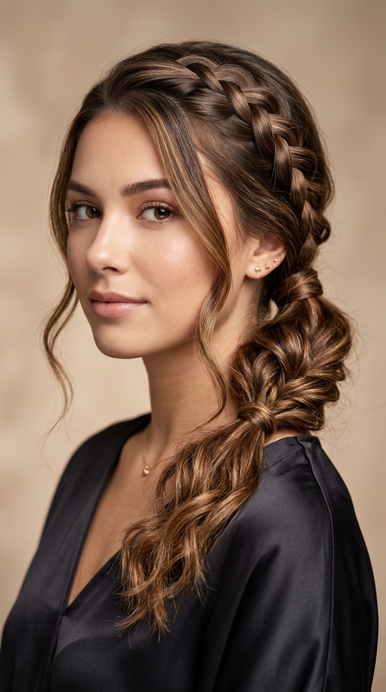Braided Low Ponytail