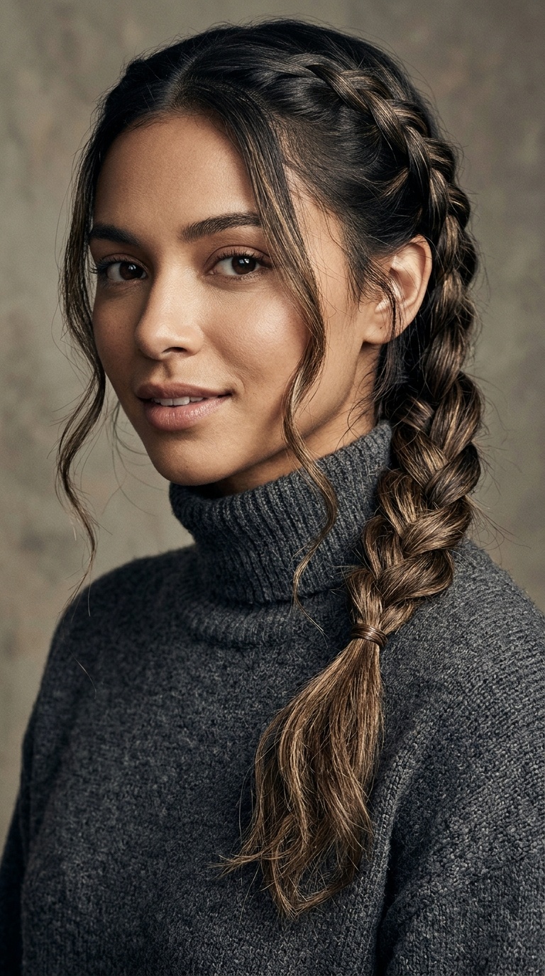 Braided Low Ponytail