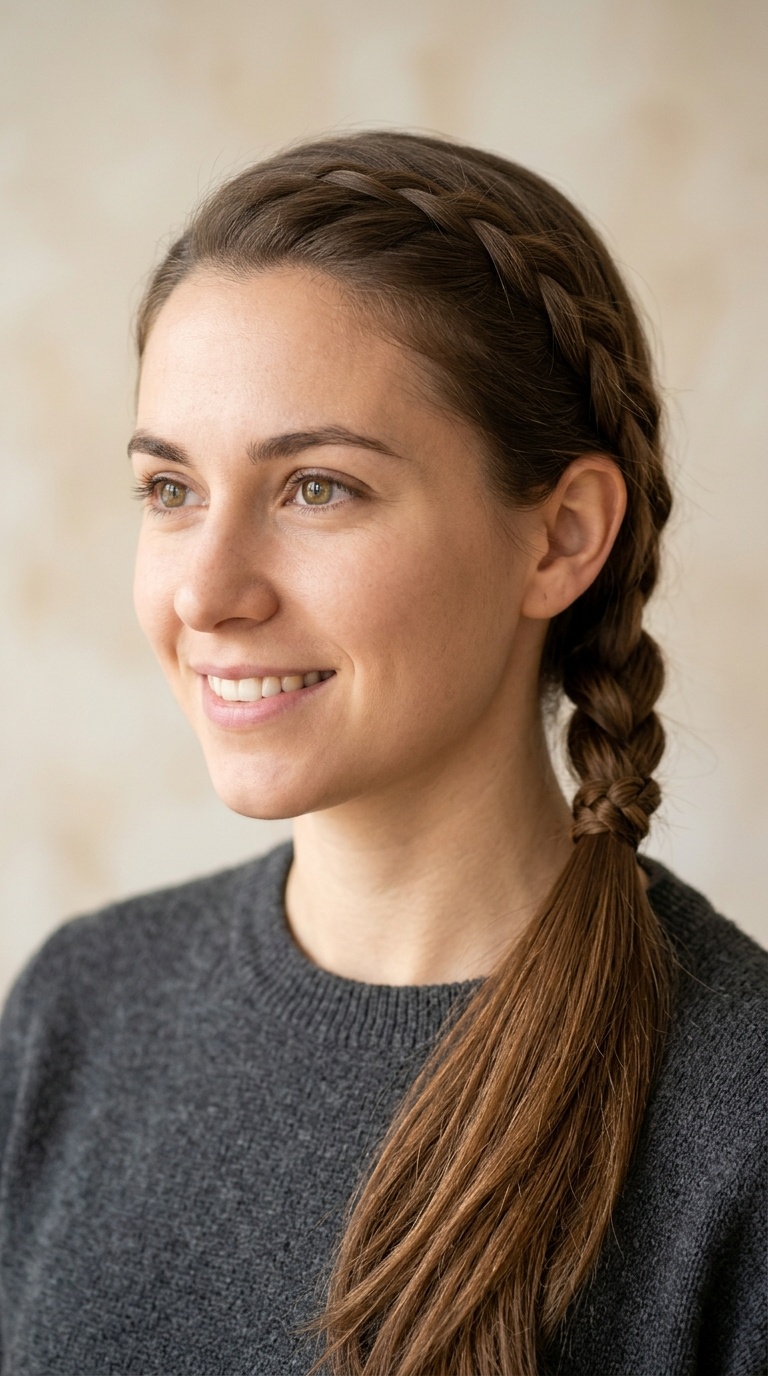 Braided Low Ponytail