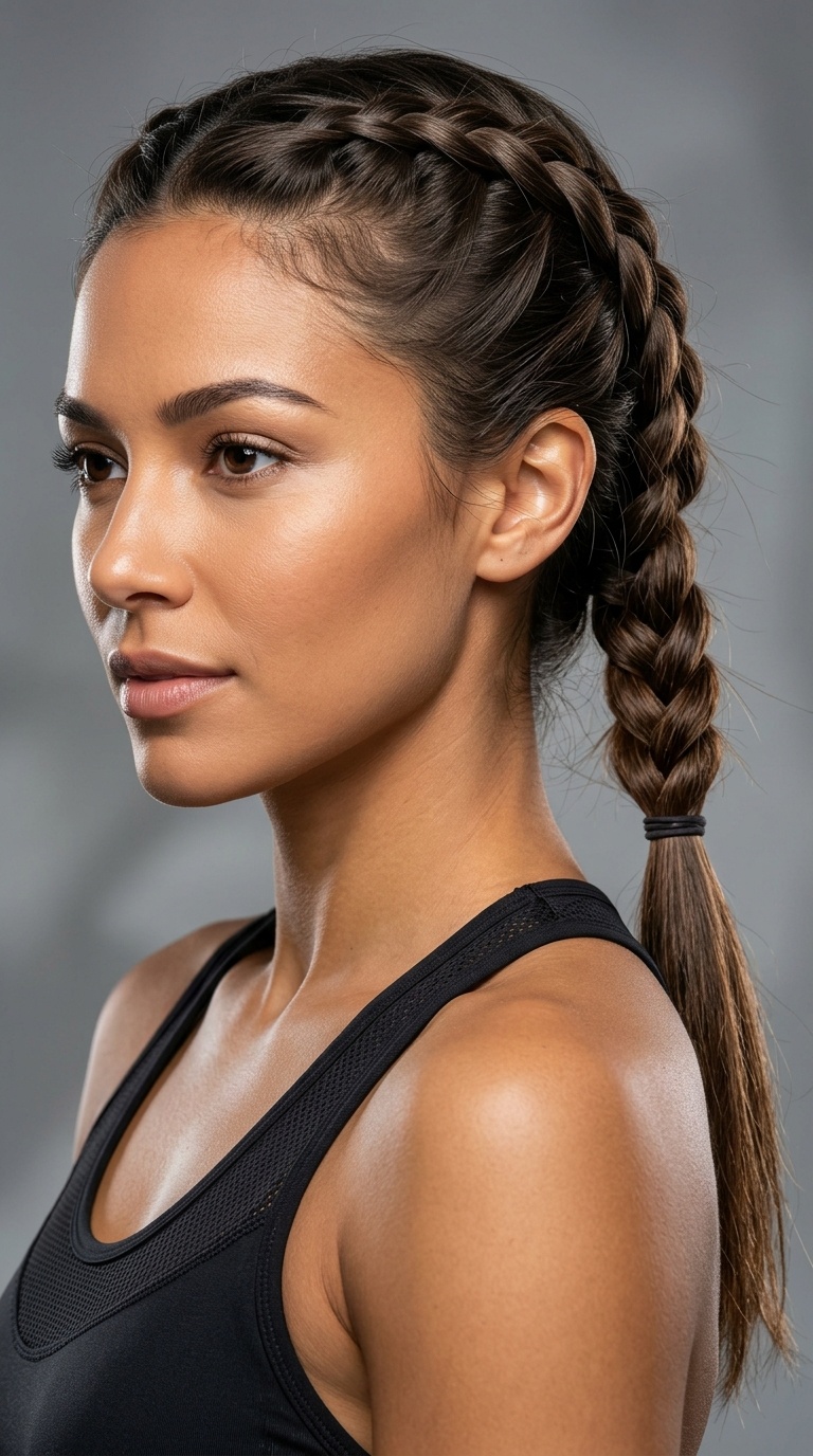 Braided Low Ponytail