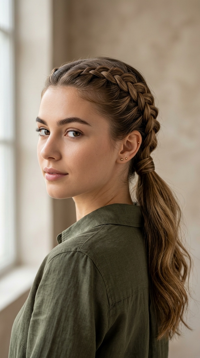 Braided Low Ponytail