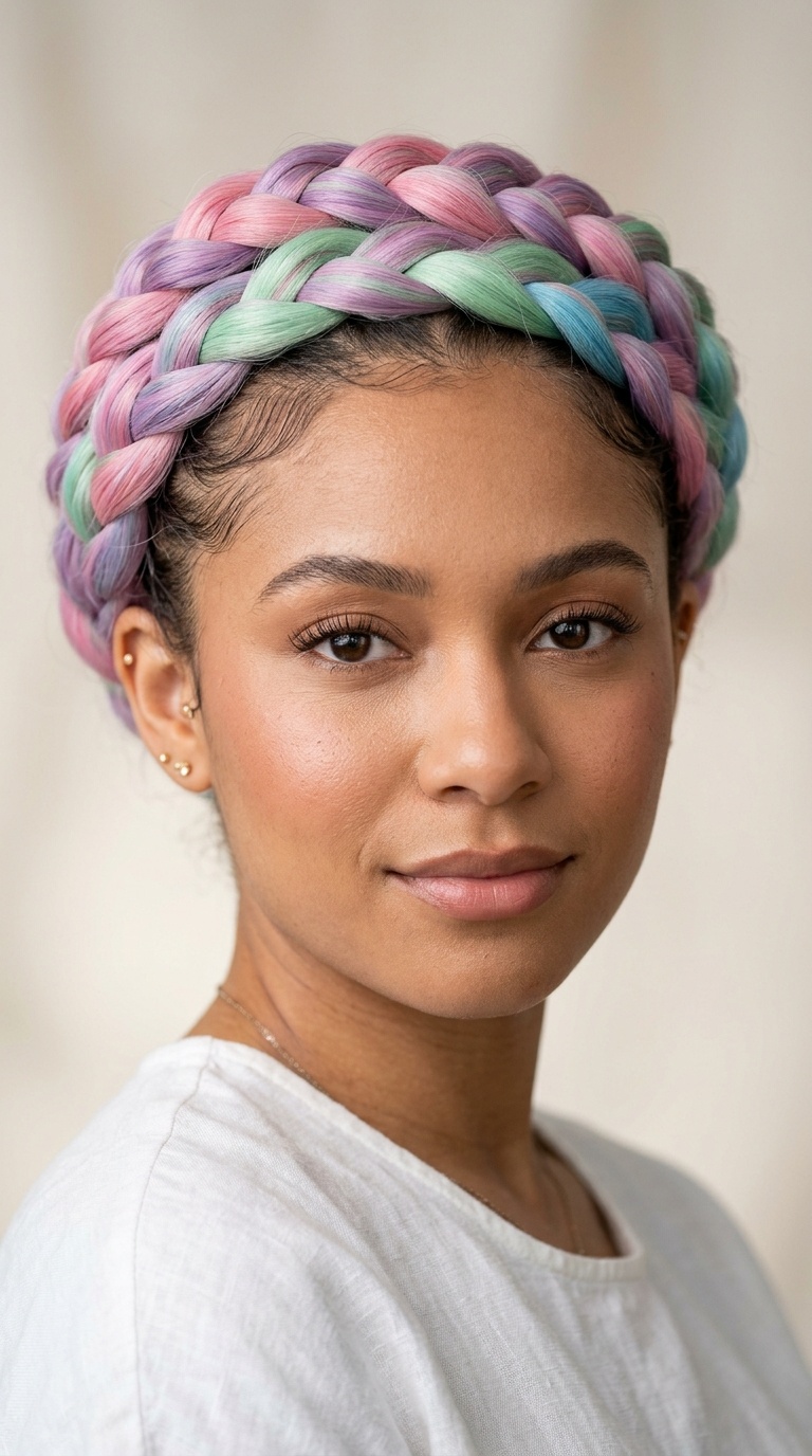 Braided Pastel Crown