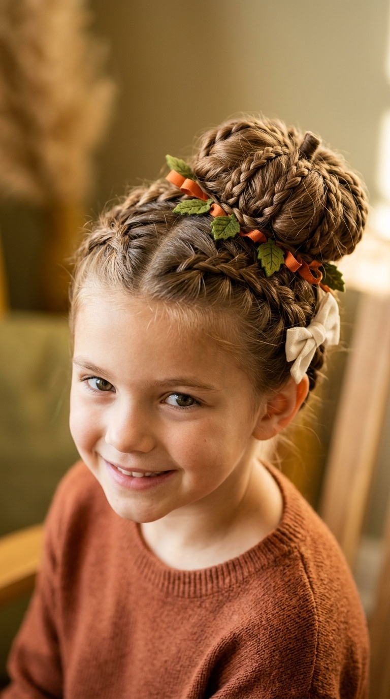 Braided Pumpkin Bun