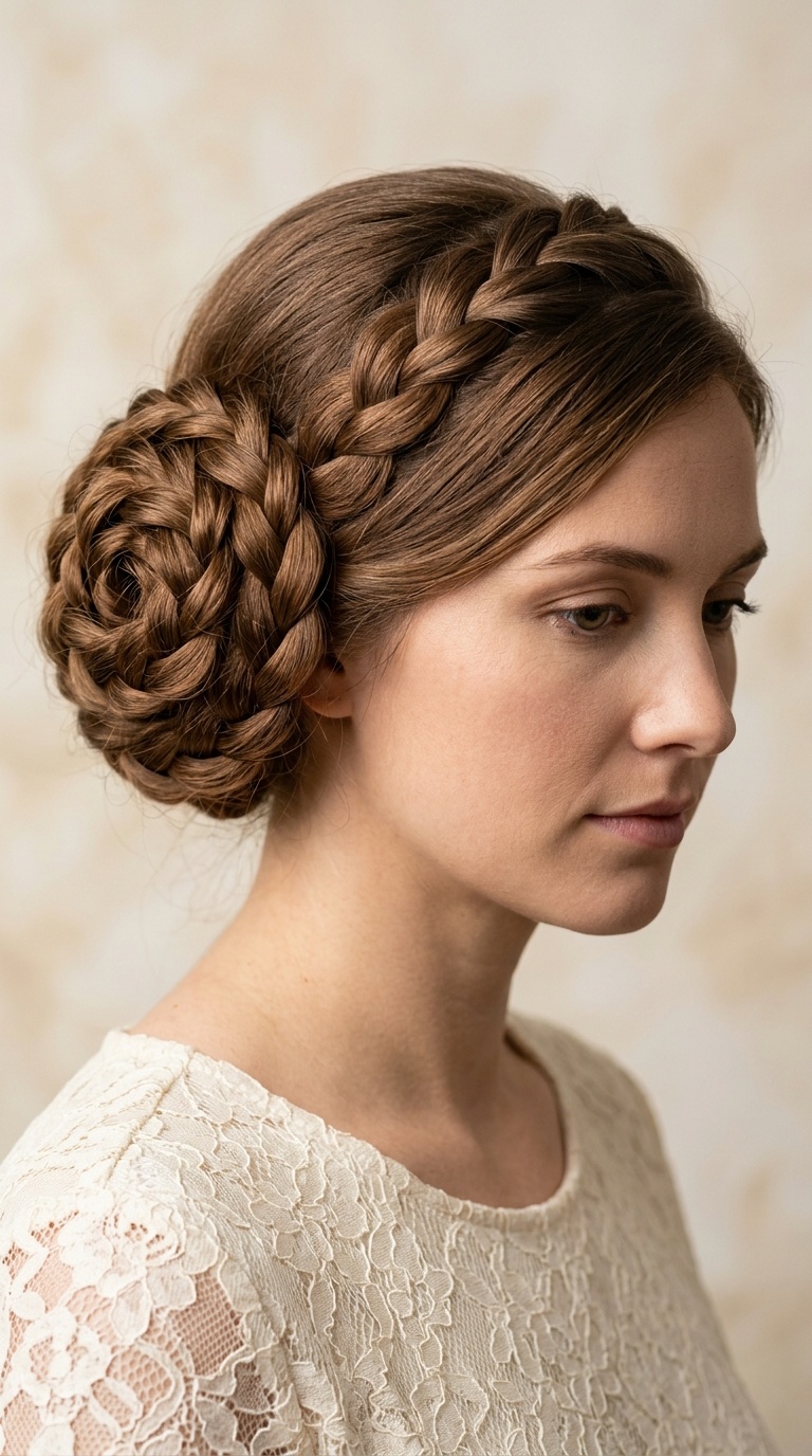 Braided Rose Bun