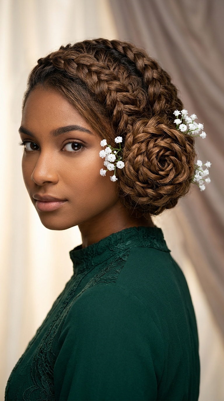 Braided Rose Centerpiece