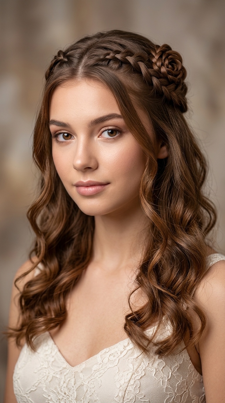 Braided Rose Half-Up