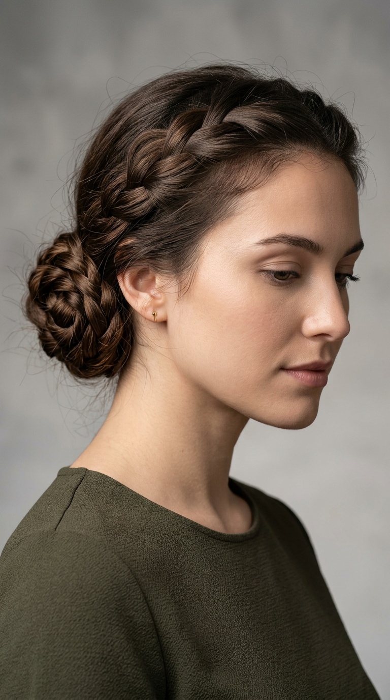 Braided Rosette Bun