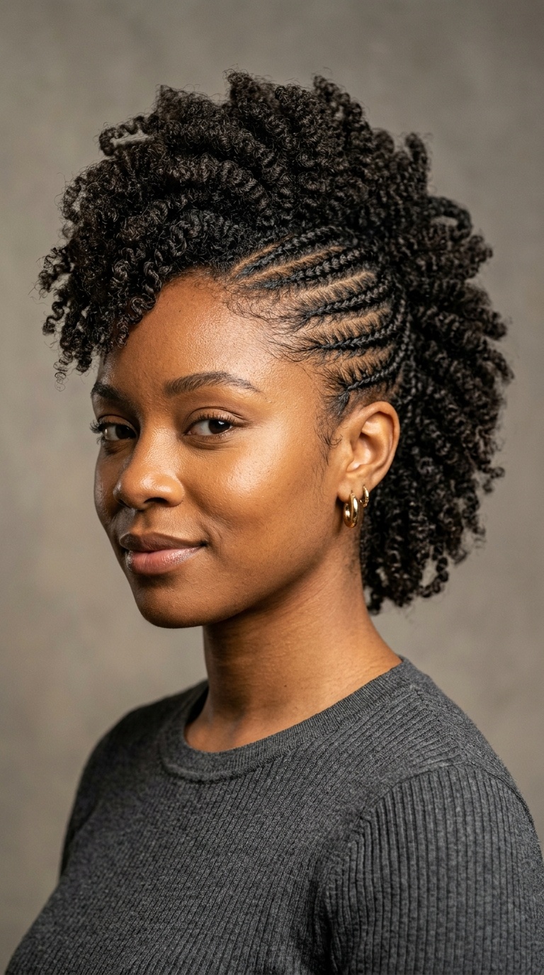 Braided Side Mohawk