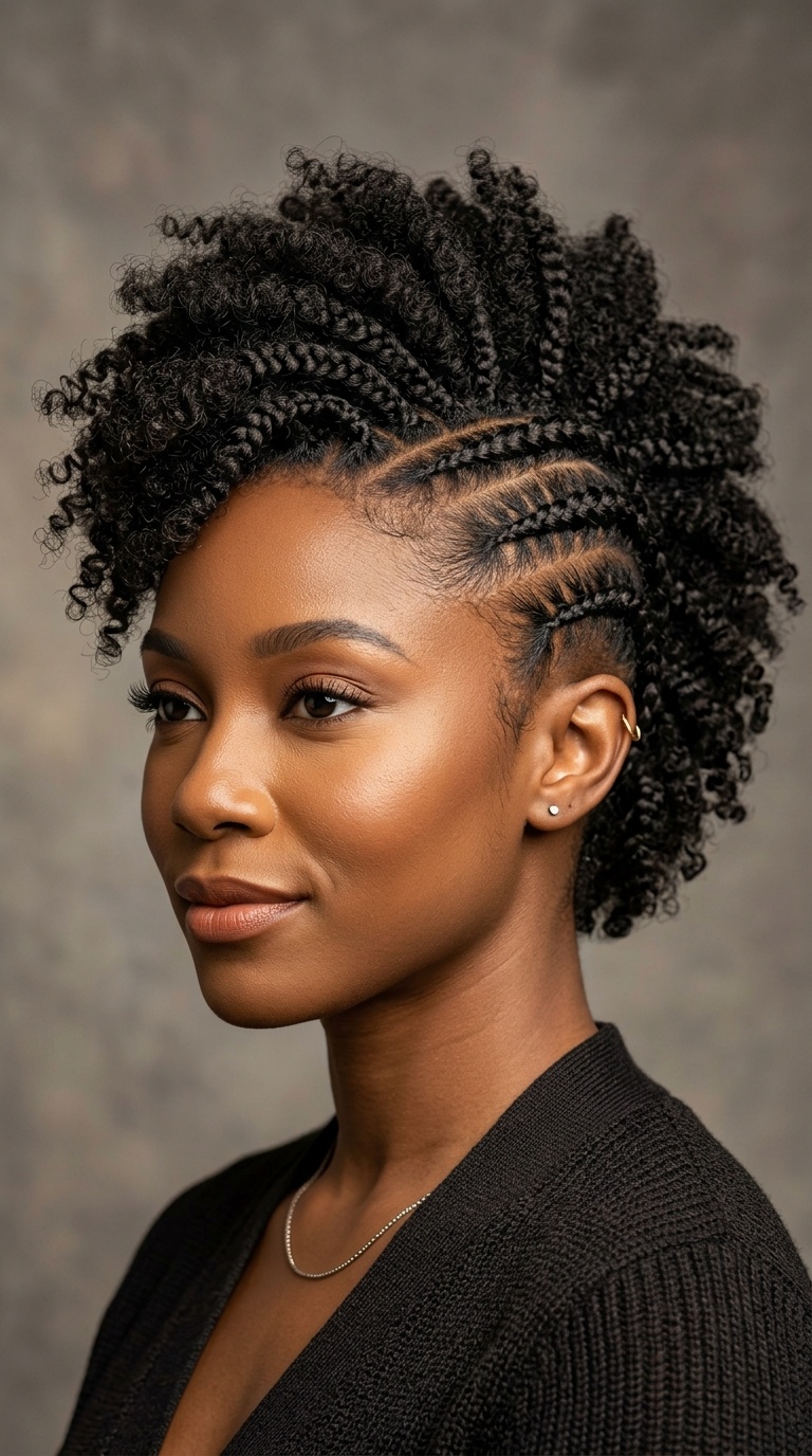 Braided Side Mohawk