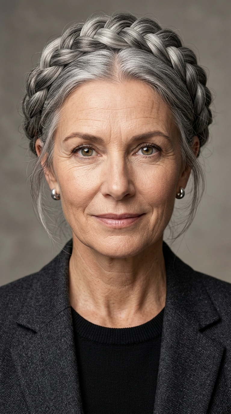 Braided Silver Crown