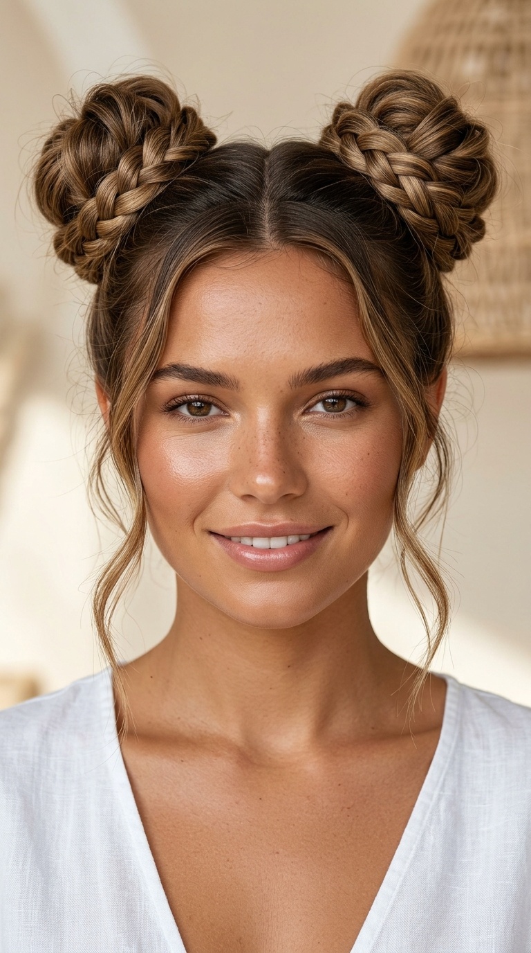Braided Space Buns