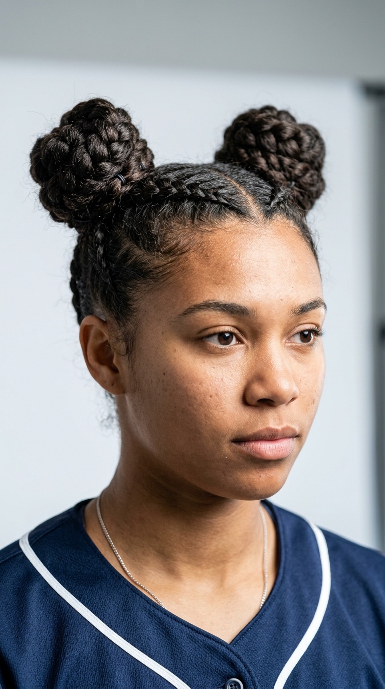 Braided Space Buns