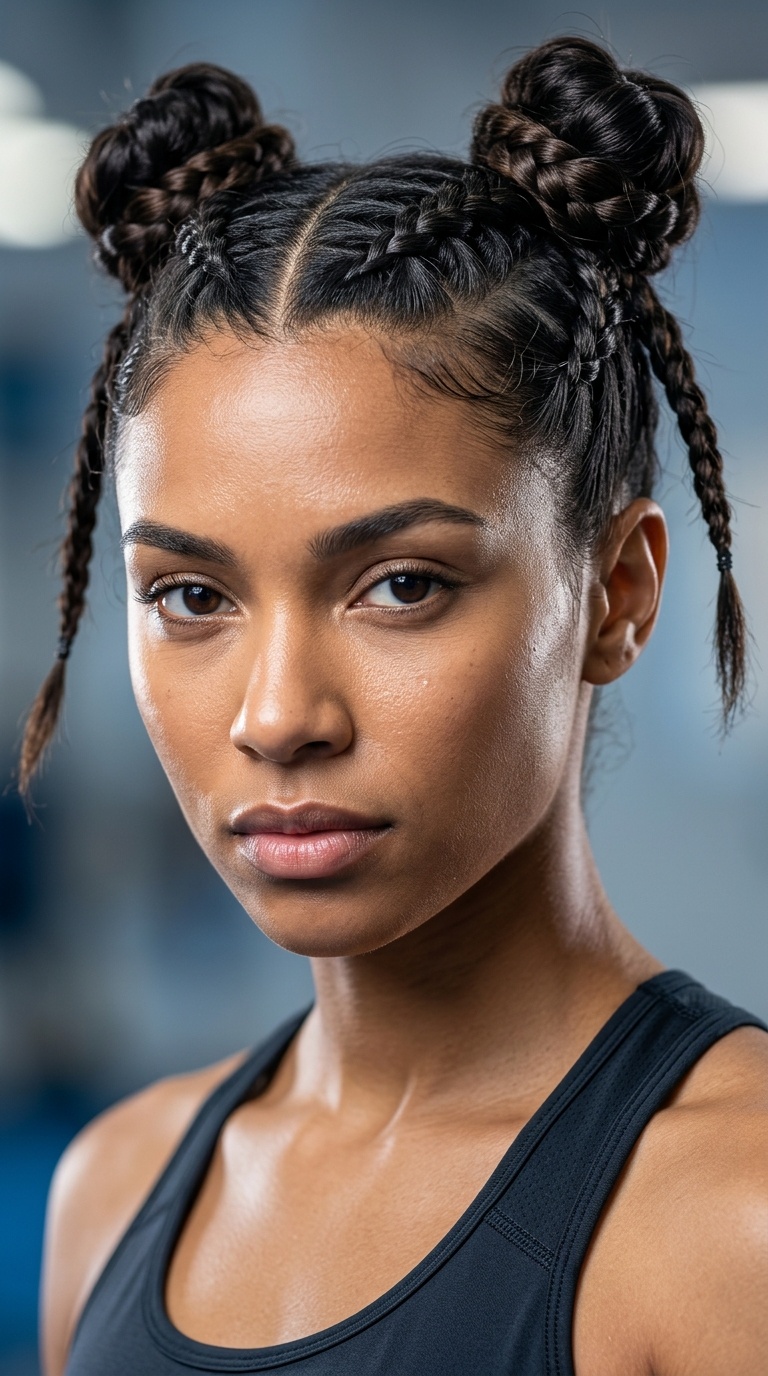 Braided Space Buns
