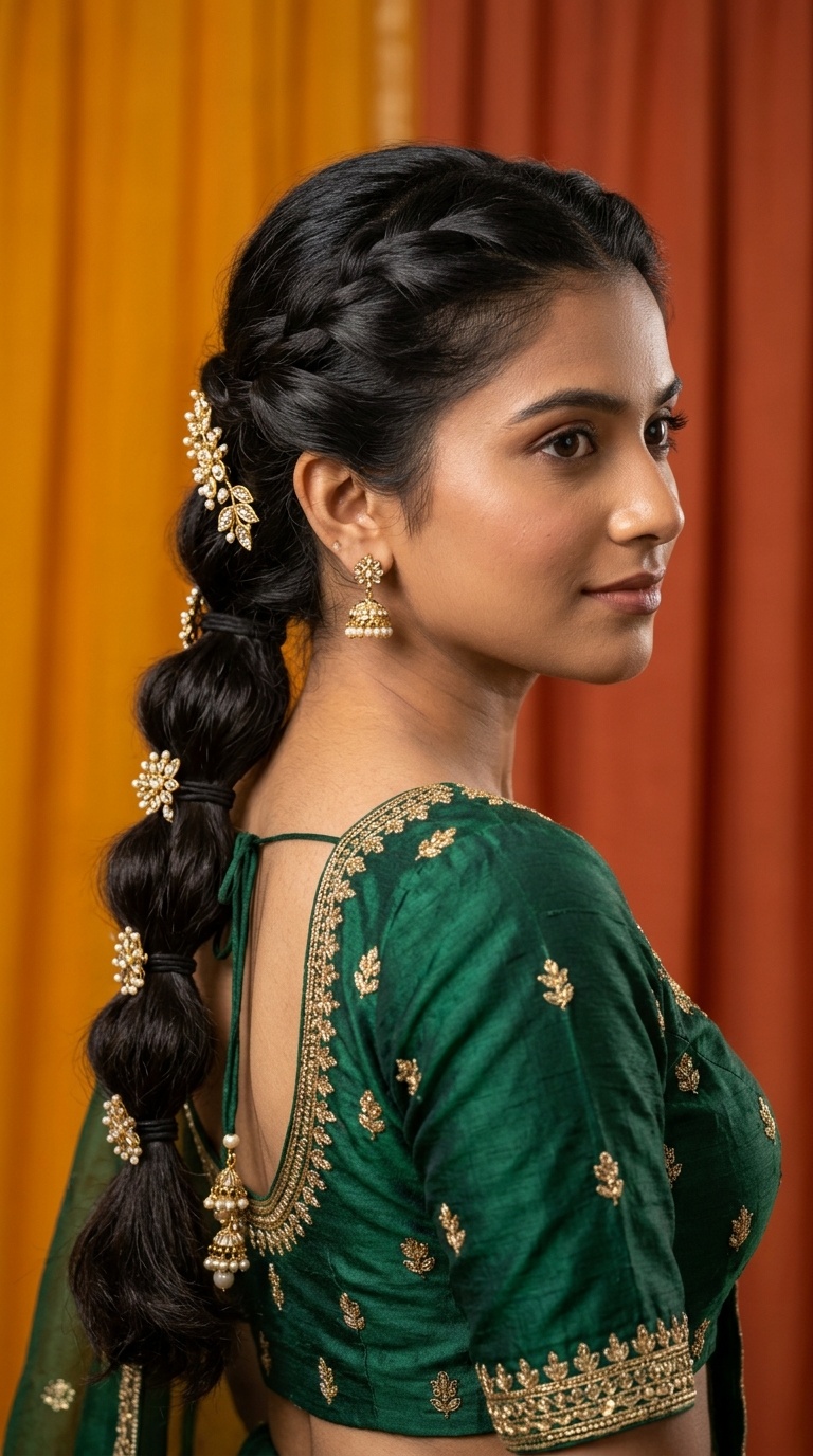 Bubble Braid for Mehendi