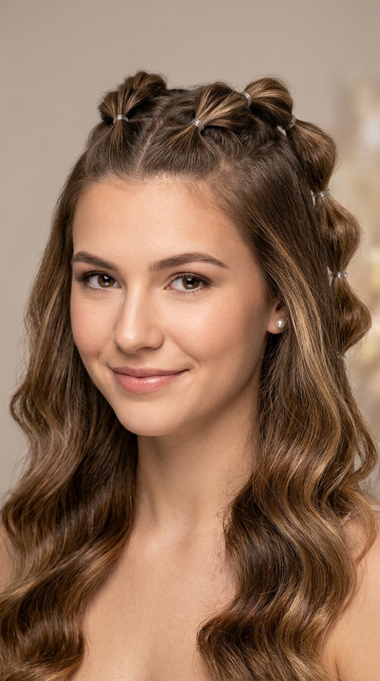 Bubble Braid Half-Up