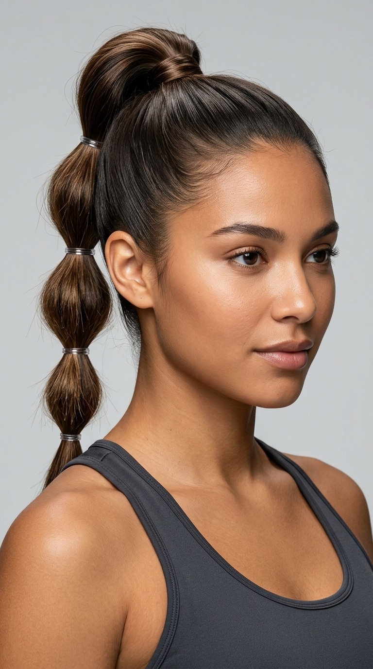 Bubble Braid High Pony