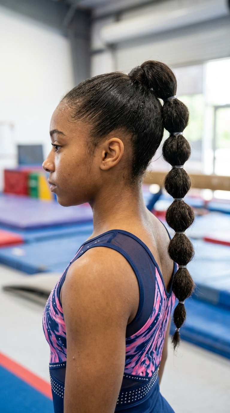 Bubble Braid High Ponytail