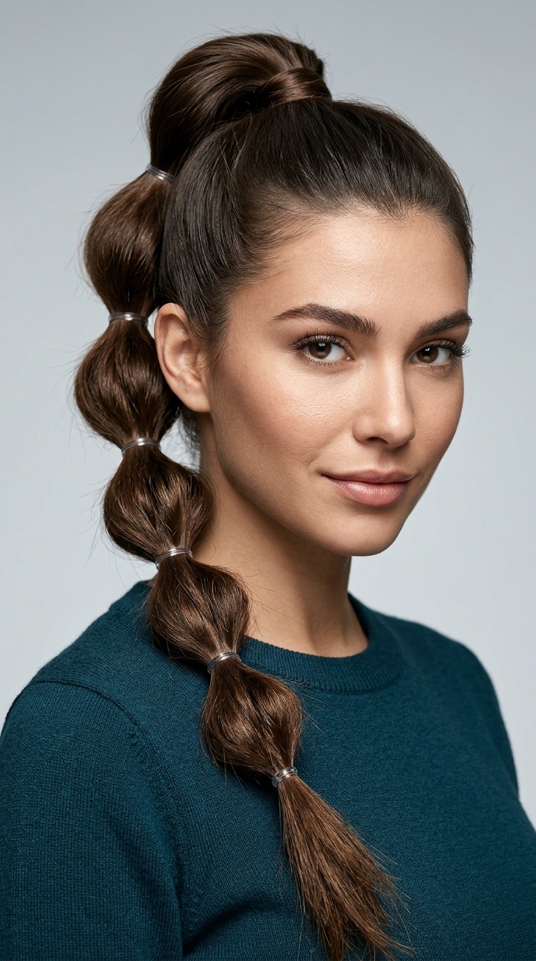Bubble Braid Ponytail