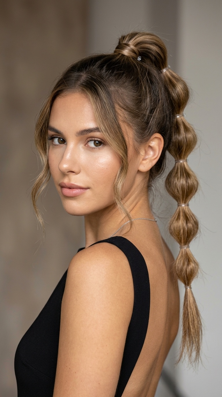 Bubble Braid Ponytail