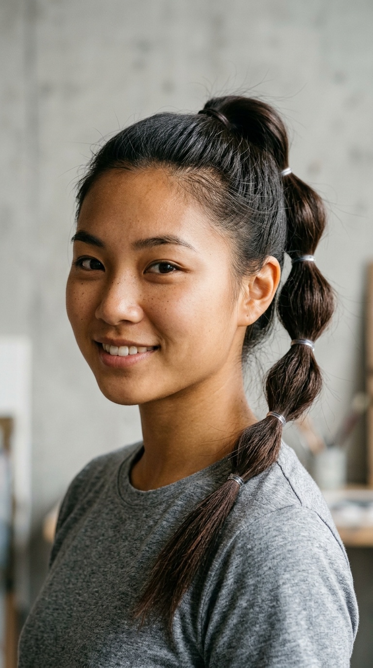 Bubble Braid Ponytail