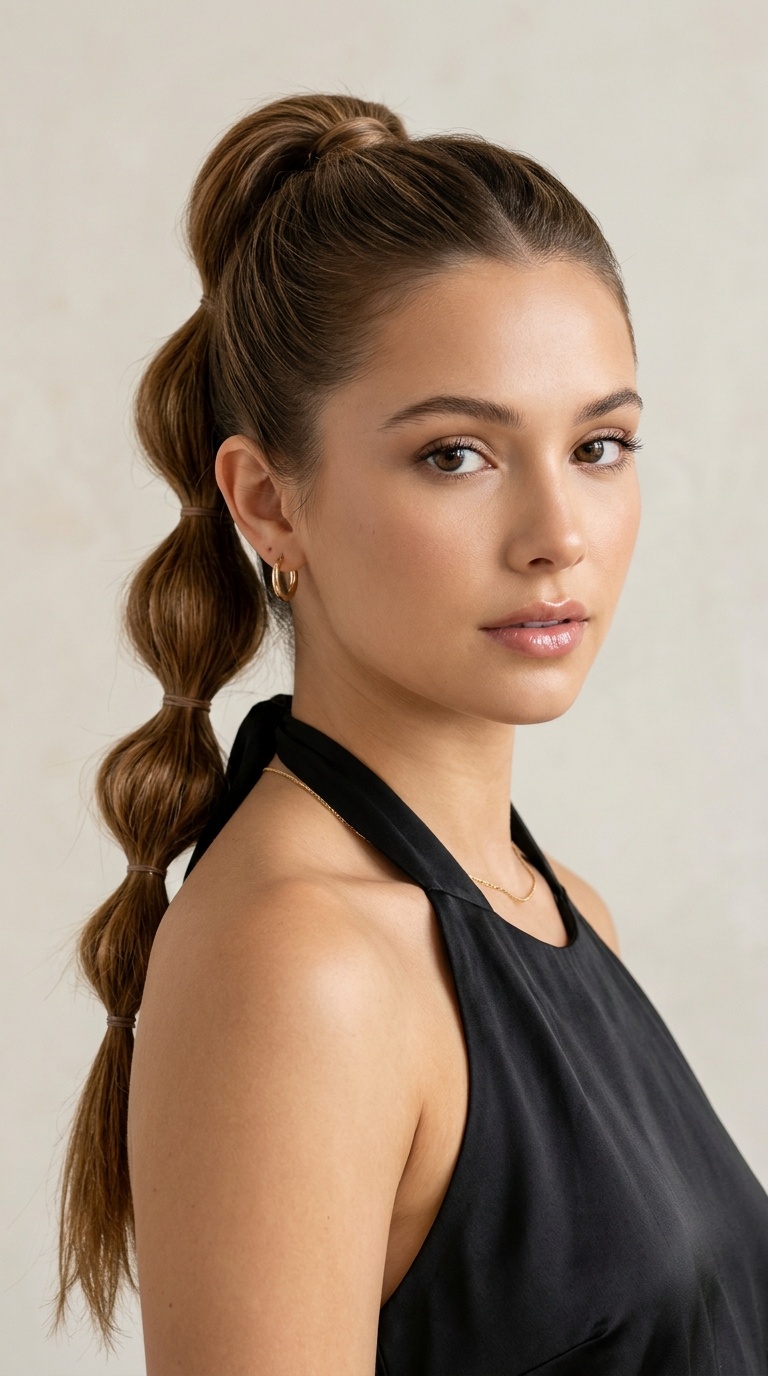 Bubble Braid Ponytail