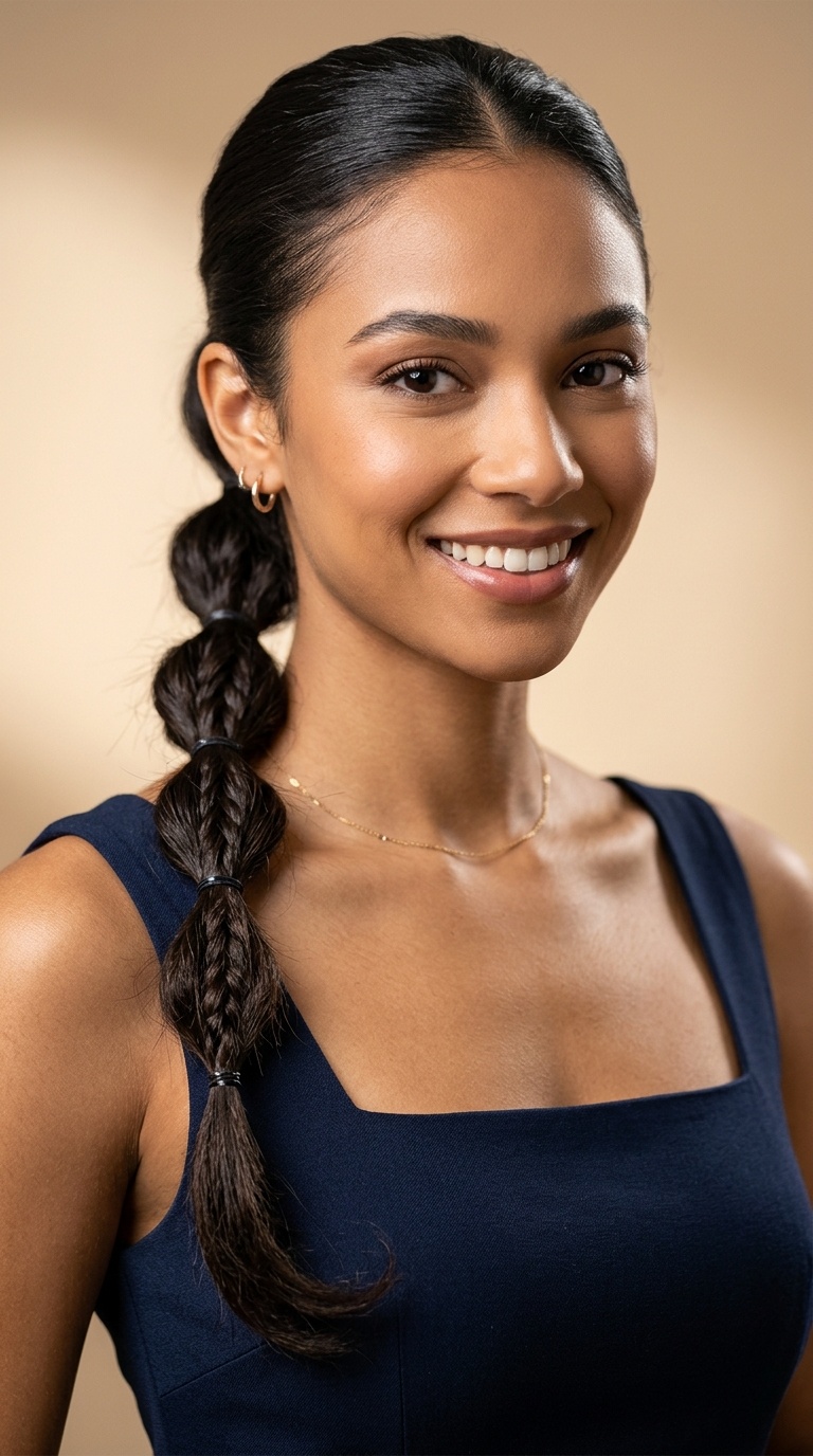 Bubble Braid Ponytail