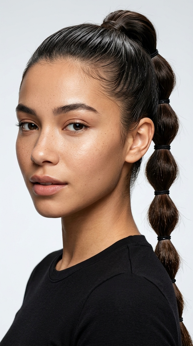 Bubble Braid Ponytail