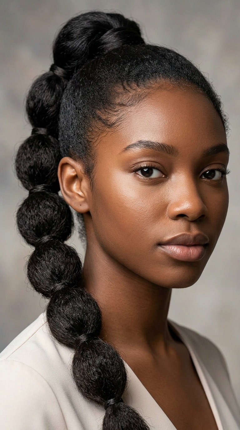 Bubble Braid Ponytail