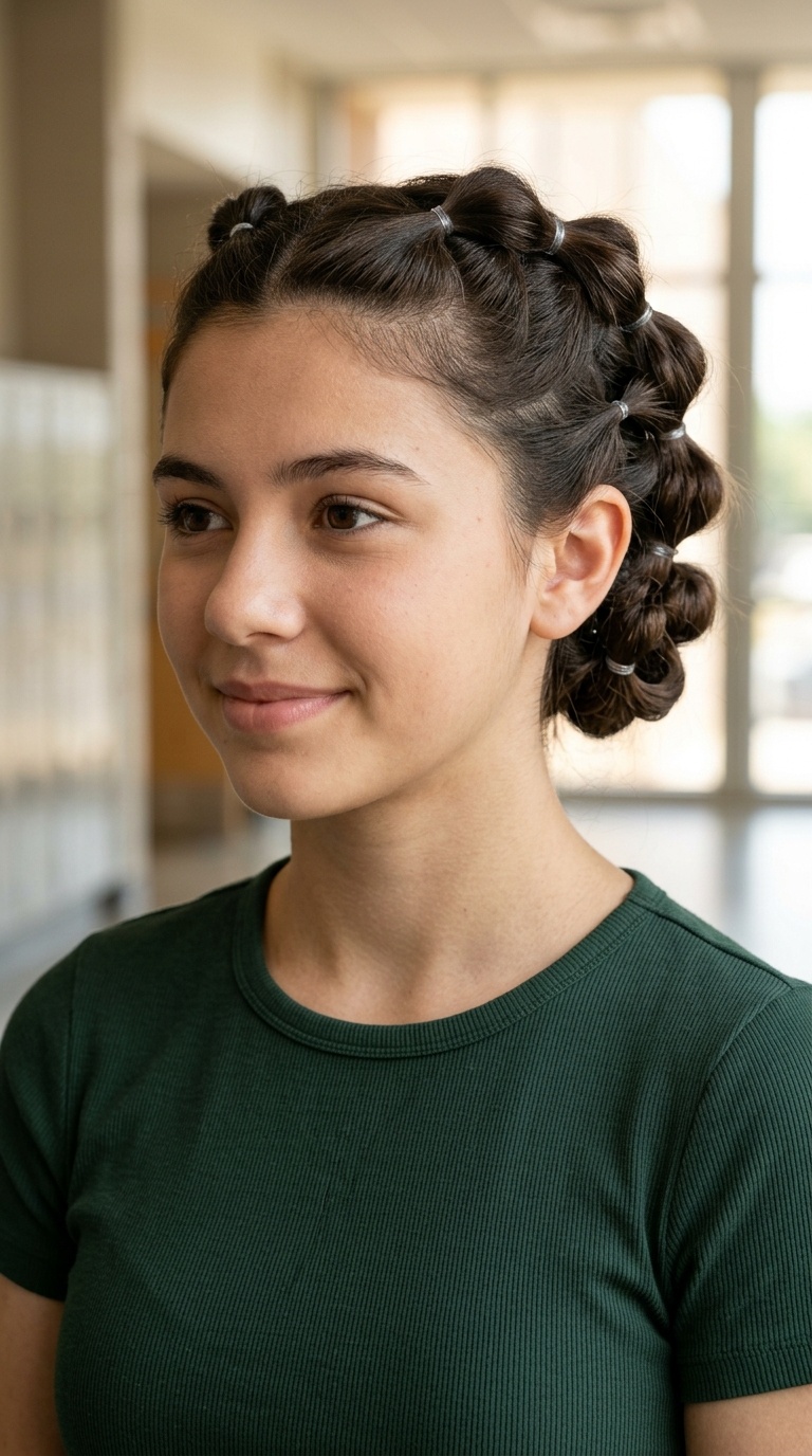 Bubble Braid Updo