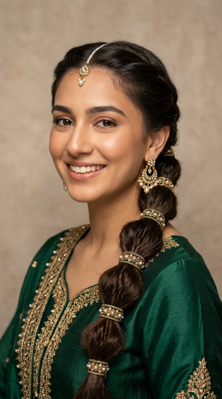 Bubble Braid with Ribbon Details