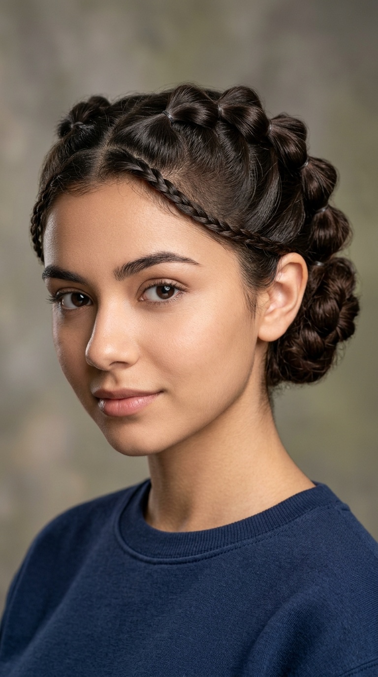Bubble Braided Updo